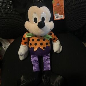 New with Tags!‎ Disney 19" Large MICKEY MOUSE Halloween Plush Stuffed Toy Gift